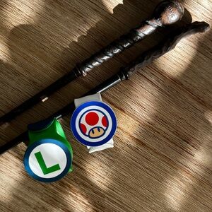 Official Universal Studios Harry Potter Wands & Nintendo Luigi & Toad Power Up